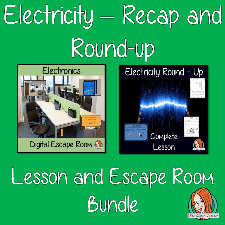 Electricity Recap and Round-up Lesson and Escape Room Bundle