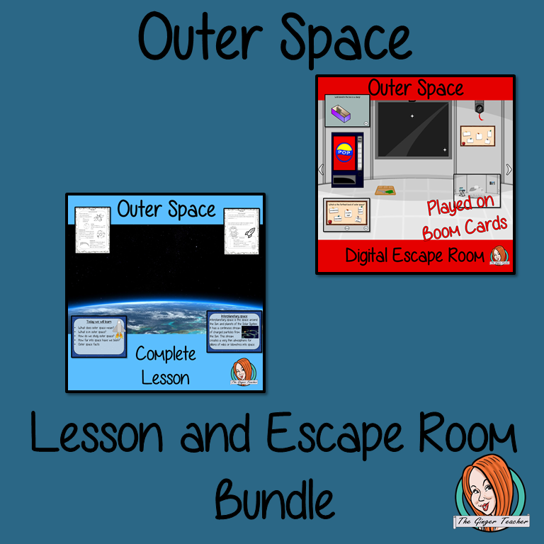 Outer Space Science Lesson and Escape Room Bundle
