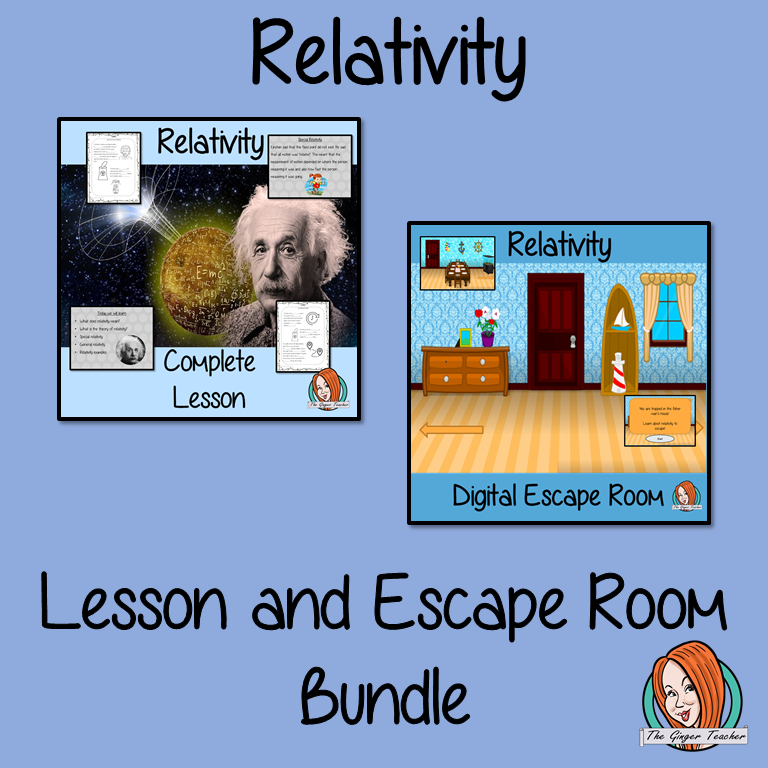 Relativity Science Lesson and Escape Room Bundle