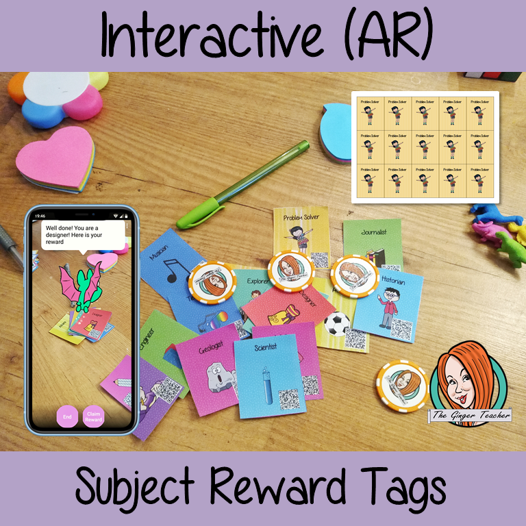 Values Subject Tag Interactive Subject Reward Tags for Behaviour – The Ginger Teacher