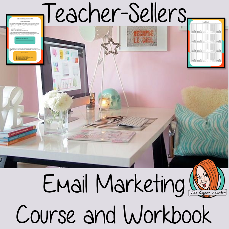 Teacher-Sellers Complete Course on Email Marketing complete course workbook on email marketing all the way through to a/b testing and selling with your list course book has 9 sections over 53 pages moves your marketing forward and develops your relationships with your customers Making your lead magnet Setting up your landing page Drive people to your opt in segment your list Plan your schedule Organize our emails Using data #teachersellers #tptemailmarketing #tptmarketing 