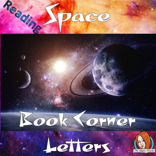 Space Themed Class Book Corner Letters Freebie This download includes fun outer spaced themed book corner lettering for your reading corner display for your classroom. These are great for teachers and kids to have an outer space themed classroom. #classroomthemes #teachingideas #outerspaceclassroom #outerspace 