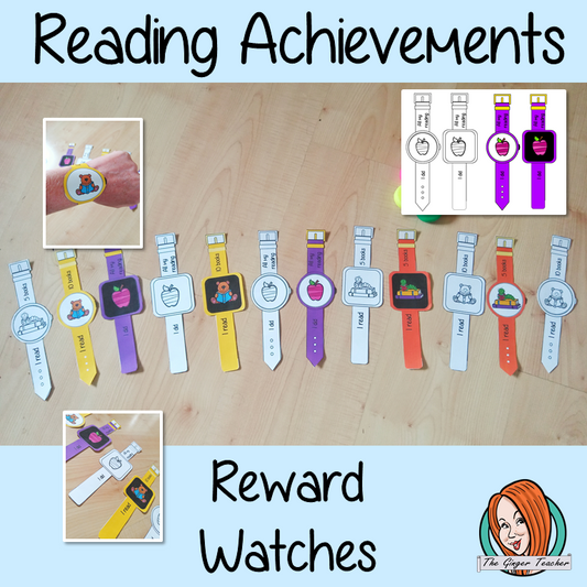 Reading Achievement Reward Watches Give you class something to brag about!  These reward watches can be printed and used in your classroom to reward reading. They are great to give out to the children to create a fun classroom environment. There are 4 different designs of each watch, 2 round faces and 2 square, smart-watch designs. This download includes 15 different reward watches #bragtags #rewardtag #awardtags #backtoschool