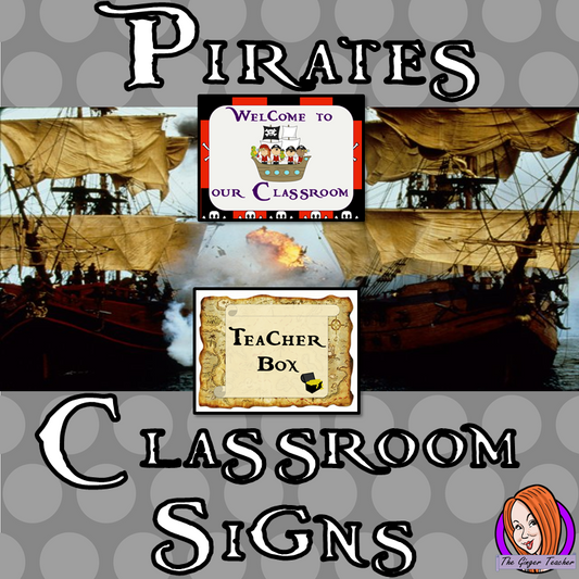 Pirate Themed Classroom Signs This download includes fun pirate themed classroom signs. These are great for teachers and kids to have a pirate room and add extra pirate to your room. This download includes: - Book hospital sign - Teacher box sign  - Welcome to our class sign - Editable welcome sign - 16 subject box labels #classroomthemes #teachingideas #pirateclassroom