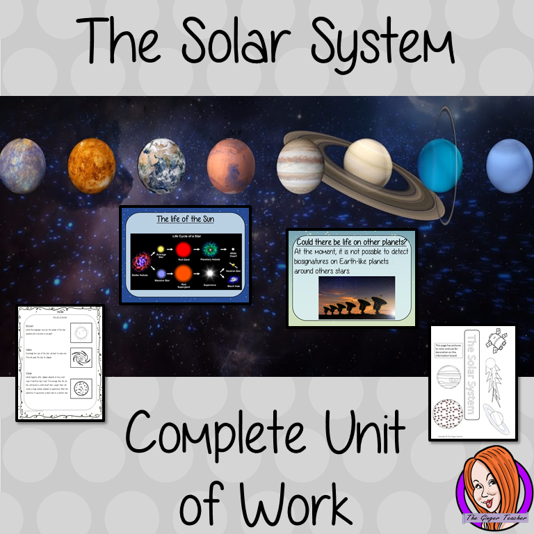 The solar system Complete Unit Lesson Bundle This download includes complete lesson plans and resources for 7 lessons on the solar system. The lessons focus on different subjects related to the solar system and consolidating knowledge.  Included are 7 lessons for the whole unit of work, PowerPoints for each lesson, class activities and handouts. Brought all together and save 30% #lessonplanning #thesolarsystem #space #teaching #resources #sciencelessons #scienceplanning