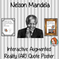Nelson Mandela Interactive Quote Poster Augmented Reality (AR) interactive quote poster This poster can be printed and used in your classroom access the augmented reality aspects of this poster download the free Metaverse AR (augmented reality) app. Nelson Mandela will appear in your classroom to give your kids extra facts and a short video. Included are two posters one color and one black and white with AR codes for interactive content #blackhistorymonth #blackhistory #nelsonmandela