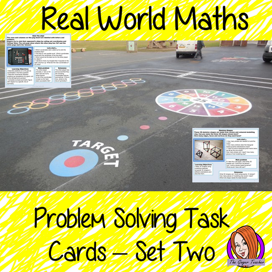 Real World Math Problems Task Cards Set 2