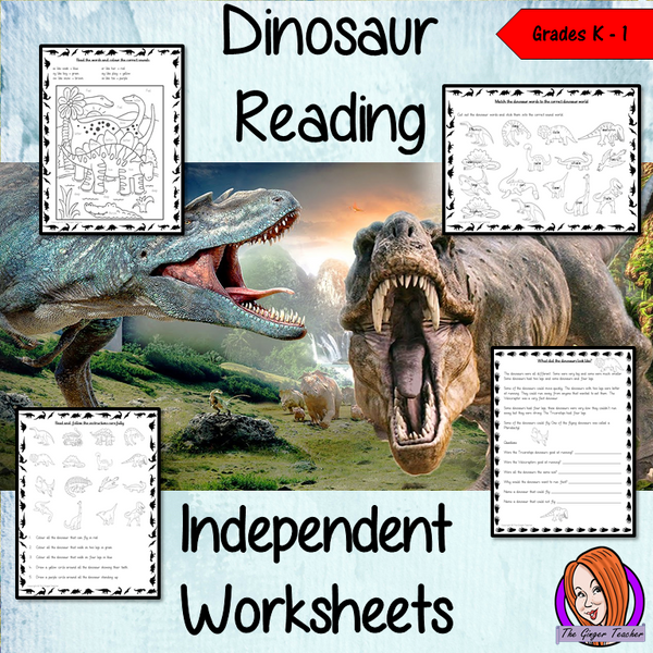 Dinosaur Independent Reading Activities – The Ginger Teacher