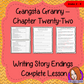 Complete Lesson on Writing Story Endings Complete, English lesson on the 22nd chapter of Gangsta Granny by David Walliams. The lesson focuses on how to plan and write our own endings to the story. Children will read and discuss the chapter. There is a planning sheet for children to decide how the story will end. The class will write narratives to show the ending and then the children will use success criteria and cloze sheets. #lessonplans #bookstudy #teachingideas #readingactivities