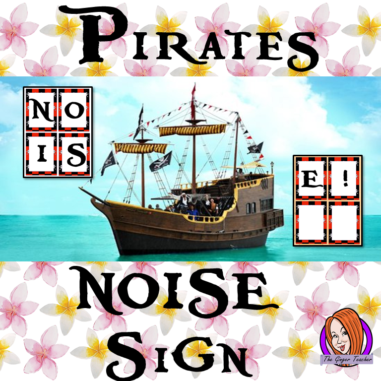 Pirate Themed Noise letters This download includes fun pirate themed noise letters. I use these to remind children to keep the classroom noise down. If they are making too much noise they lose a letter.   These are great to complete your pirate themed classroom. #classroomthemes #teachingideas #pirateclassroom