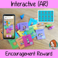 Interactive Motivational and encouragement Reward Tags brag tags! These tags can be used in your classroom for behaviour management. If you want to promote good behavior of students brag tags! This is a whole class behaviour management system promotes good behaviour in class download the free AR (augmented reality) app and a fun character will appear in your classroom! Each tag has AR reward that collect also option to take reward selfie. #augmentedreality #bragtags #rewardtag #awardtags