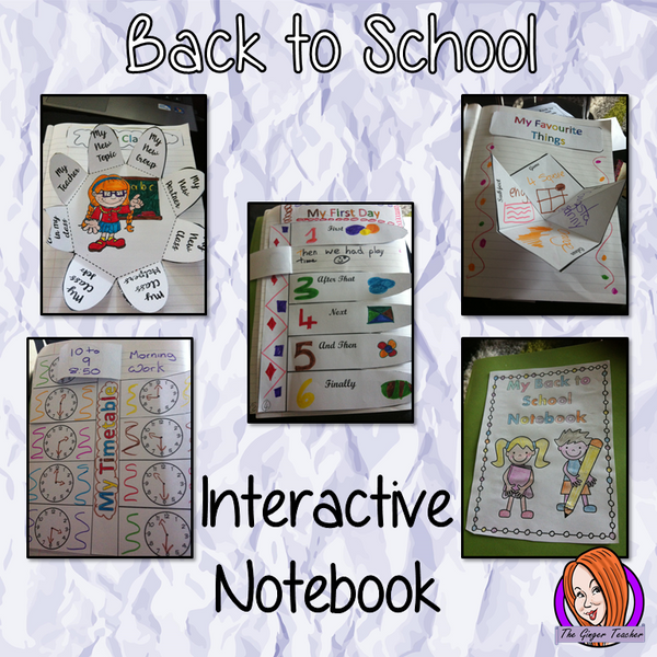 Back to School Interactive Notebook Activity Pack – The Ginger Teacher