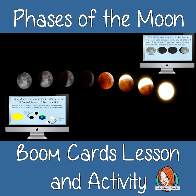 Phases of the Moon - Boom Cards Digital Lesson