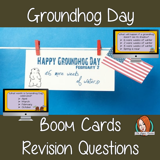 Groundhog Day Revision Questions  This deck revises children’s knowledge of Groundhog Day. There are multiple choice revision questions to check children’s understanding. These question cards are self-grading and lots of fun!