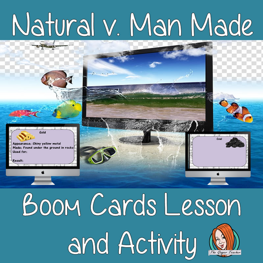 Natural v. Man Made - Boom Cards Digital Lesson