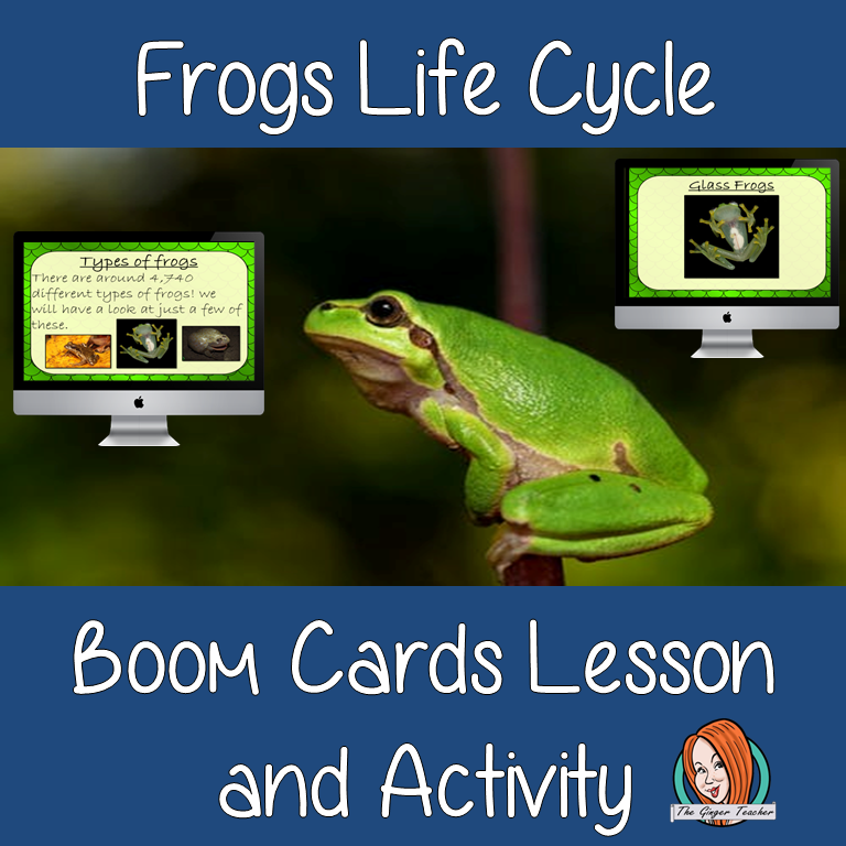 Frogs Life Cycle - Boom Cards Digital Lesson