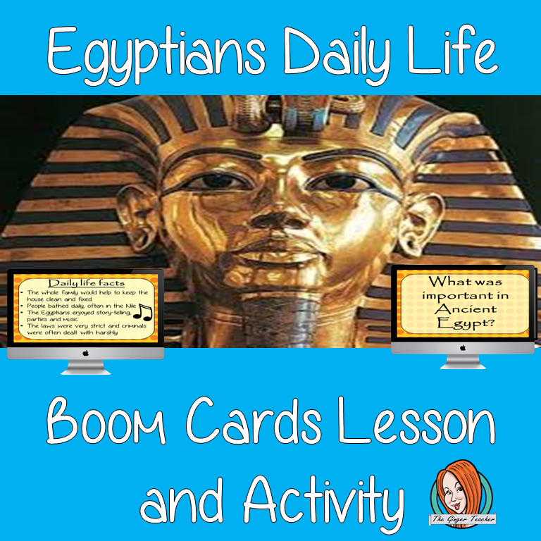 Egyptians Daily Life - Boom Cards Digital Lesson