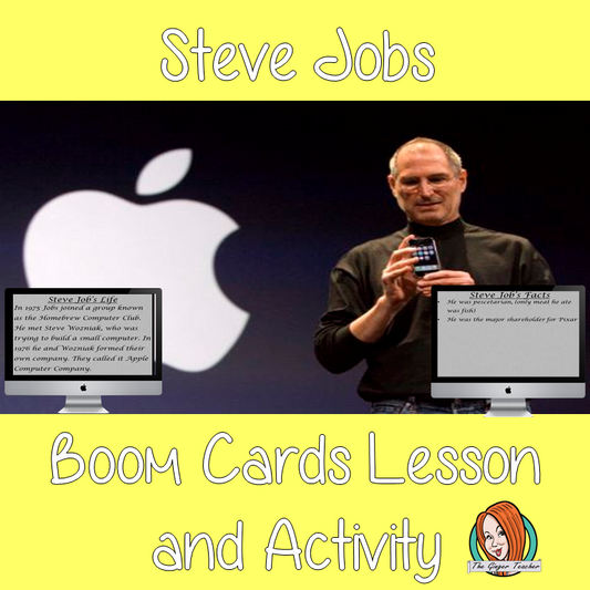 Steve Jobs - Boom Cards Digital Lesson