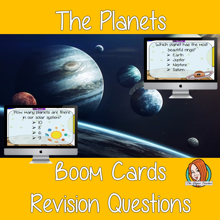 The Planets Revision Questions  This deck revises children’s knowledge of The Plants. There are multiple choice revision questions to check children’s understanding. These question cards are self-grading and lots of fun!