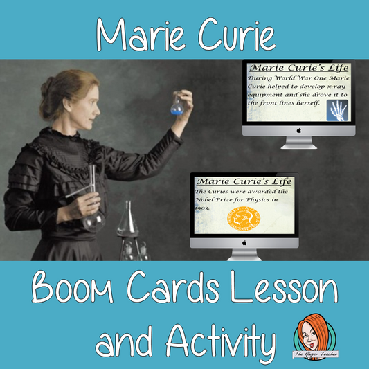 Marie Curie - Boom Cards Digital Lesson