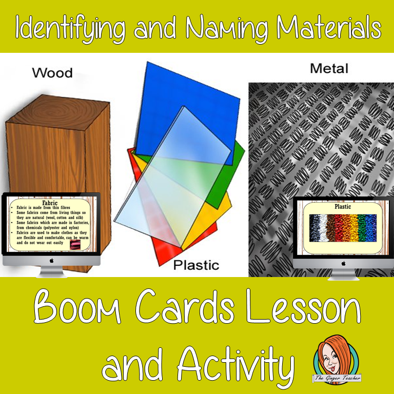 Identifying Materials - Boom Cards Digital Lesson