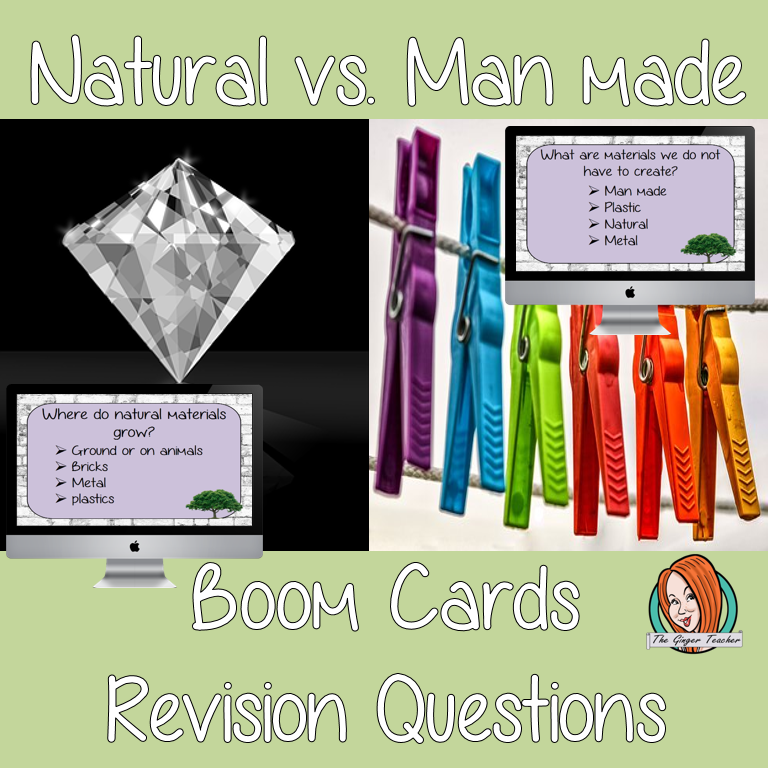 Natural vs Man Made Revision Questions  This deck revises children’s knowledge of Bats. There are multiple choice revision questions to check children’s understanding. These question cards are self-grading and lots of fun!