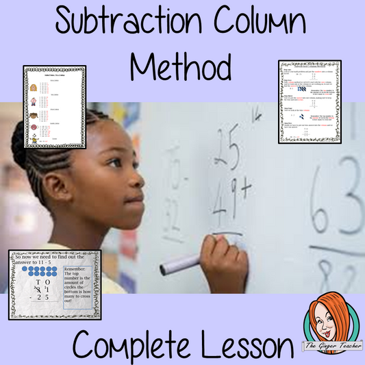 Subtraction Column Method Lesson