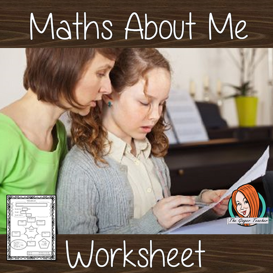 About Me Math Sheet