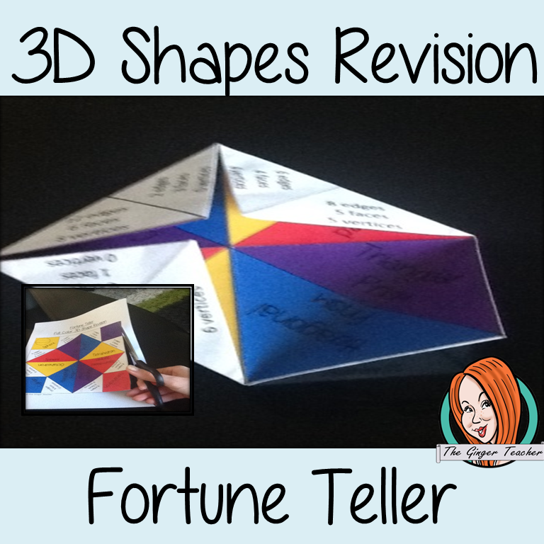3D Shapes Revision - Fortune Teller, Cootie Catcher