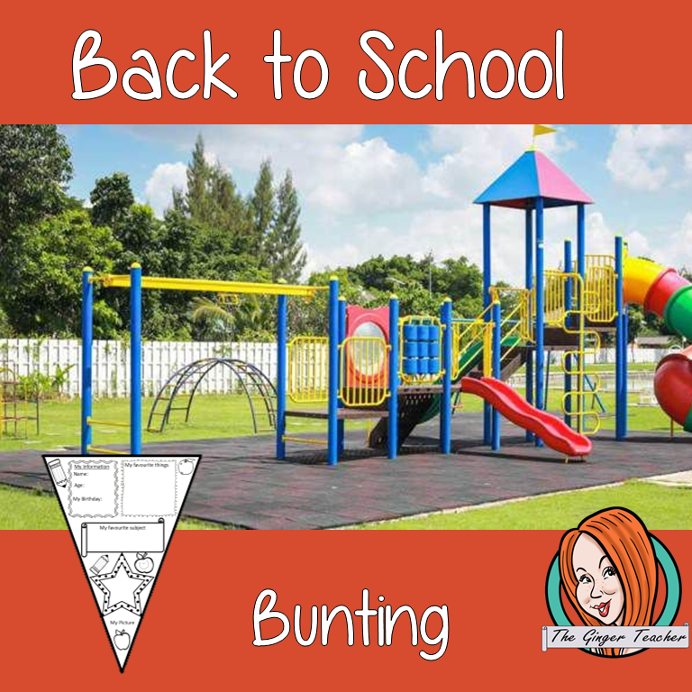 All about me – back to school bunting/ banner / pennant