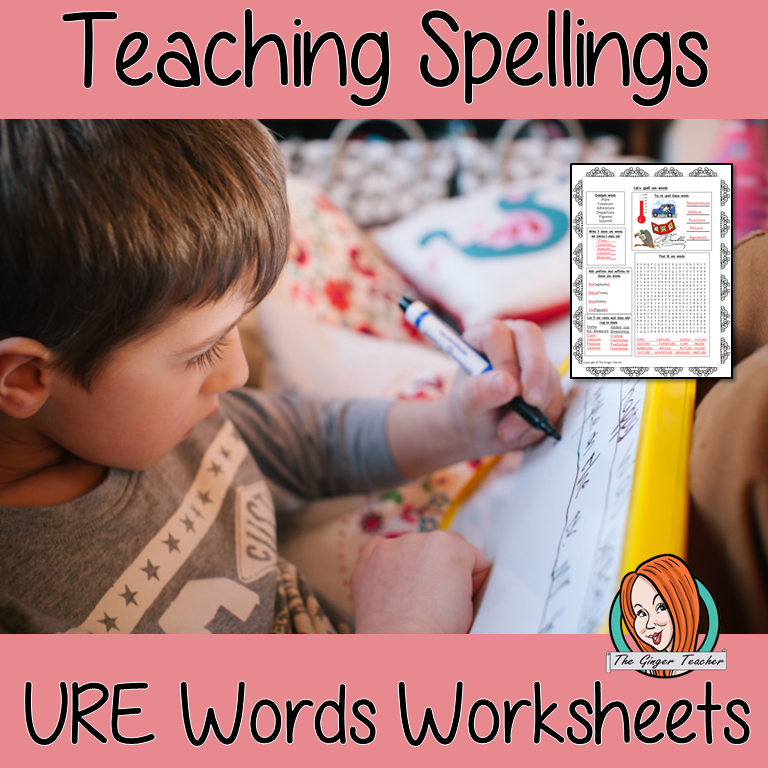 Teaching Spellings URE Words