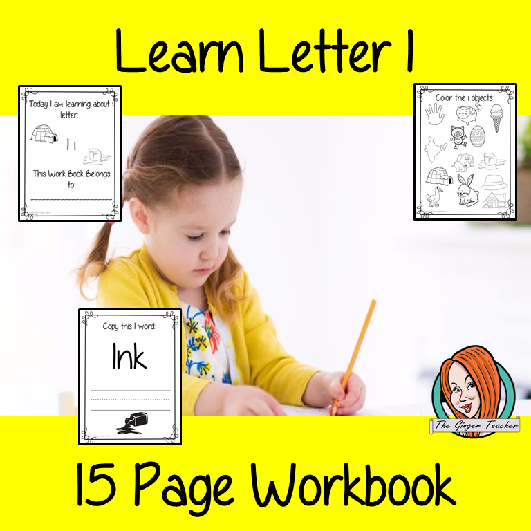 Alphabet Book Letter I    Help your children practice recognizing and using I, with 15 pages of activities.     The 15 pages contain, copying, tracing, writing, coloring, reading and spotting the letter and sound I      