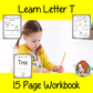 Alphabet Book Letter T    Help your children practice recognizing and using T, with 15 pages of activities.     The 15 pages contain, copying, tracing, writing, coloring, reading and spotting the letter and sound T      