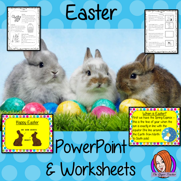 Easter PowerPoint and Worksheets – The Ginger Teacher