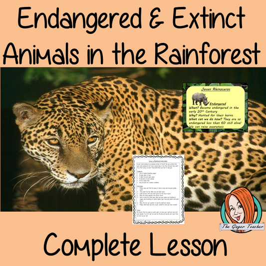 Endangered and Extinct Animals Lesson