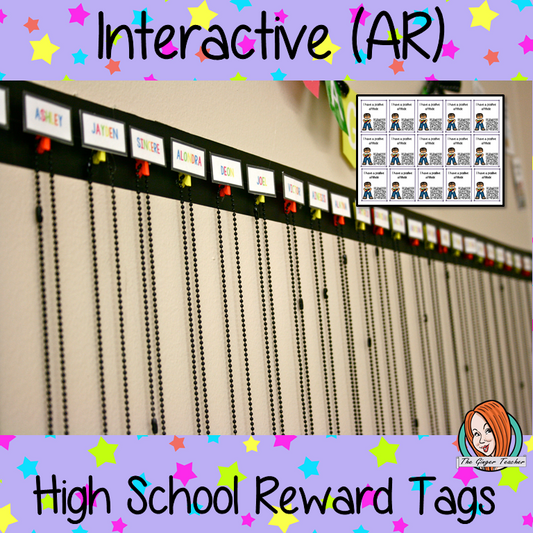 Interactive Classroom growth mind set Reward Tags Give you class something to brag about! These reward tags can be printed and used in your classroom download the free Metaverse AR (augmented reality) app Scan the code and a fun character will appear in your classroom to congratulate the kids! each tag has AR reward that the children collect also parent instruction cards to send home. #ar #augmentedreality #bragtags #rewardtag #awardtags #highschool #growthmindset