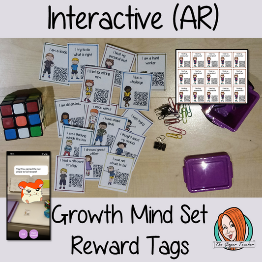 Interactive Classroom growth mind set Reward Tags (brag tags) Give you class something to brag about! These reward tags can be printed and used in your classroom download the free Metaverse AR (augmented reality) app Scan the code and a fun character will appear in your classroom to congratulate the kids! each tag has AR reward that the children collect also the option to take a reward selfie. #ar #augmentedreality #bragtags #rewardtag #awardtags #highschool #growthmindset