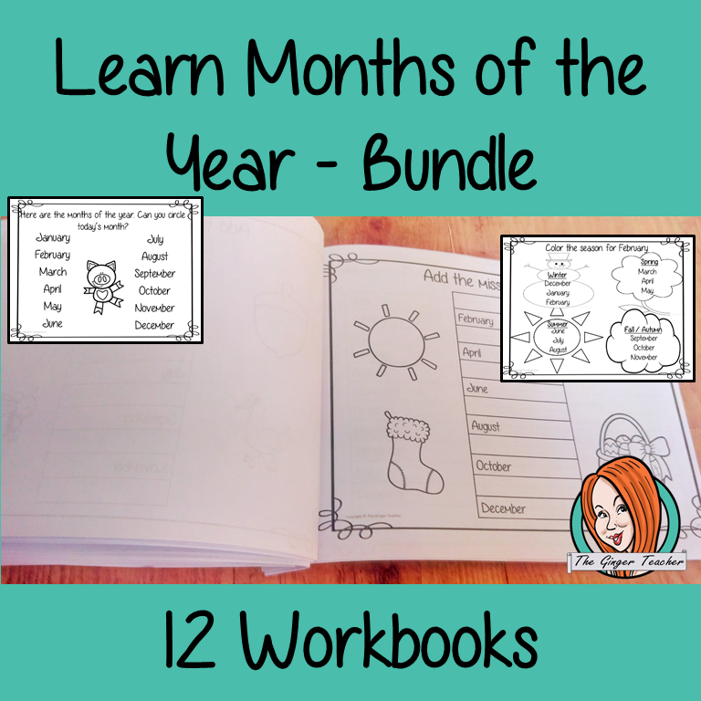 Months of the Year Pre-School Activities - Bundle