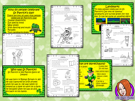St Patrick’s Day  -  PowerPoint and Worksheets