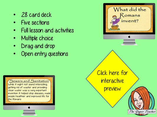 Roman Inventions - Boom Cards Digital Lesson