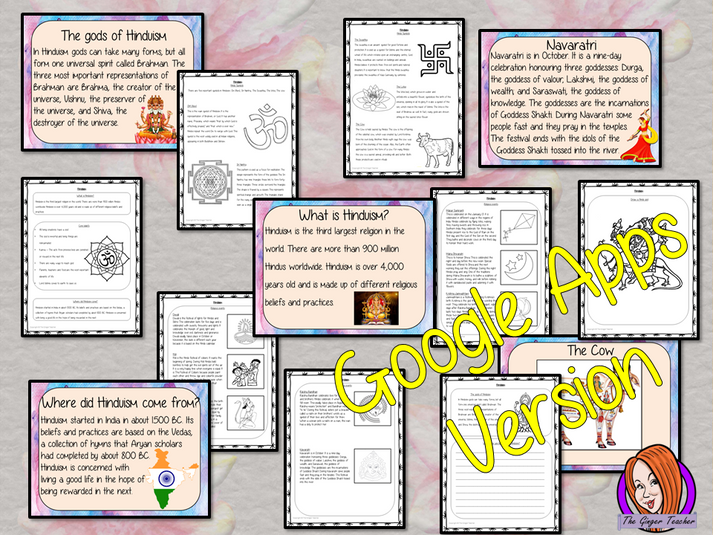 Distance Learning Hinduism Google slides Lesson – The Ginger Teacher