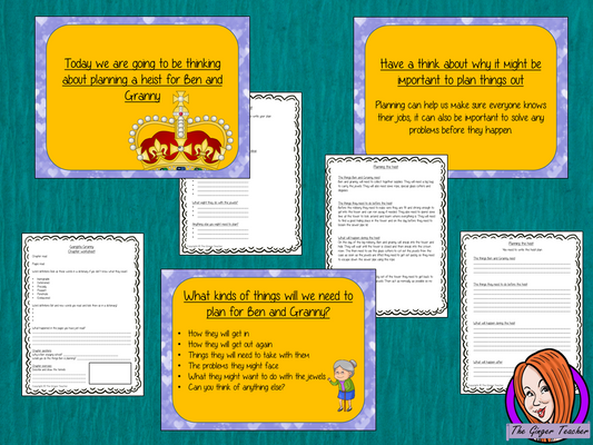 Complete Lesson on Writing a Plan, for Gangsta Granny by David Walliams This download includes a complete English study lesson on the 17th chapter of Gangsta Granny by David Walliams. Teachers will get full resources and plans for teaching school children about writing plans in the classroom. Children will read and discuss the chapter. There is a PowerPoint to explain the activity and then practice independently. There’s also a chapter summary sheet for kids to complete to reflect on the chapter read and sh