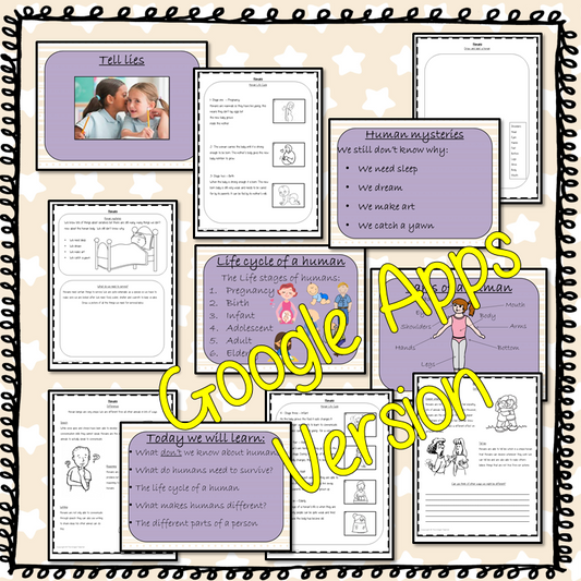 Distance Learning Human Life Cycles Google Slides Lesson This is the Google Slides version of this lesson! This download is a complete lesson on the human life cycle.  