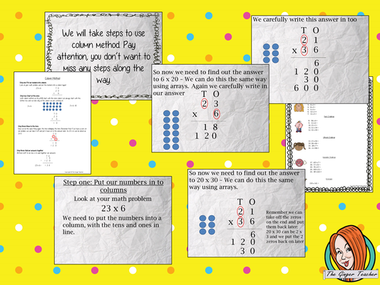 Multiplication Column Method