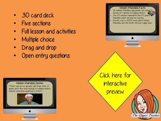 Nelson Mandela - Boom Cards Digital Lesson