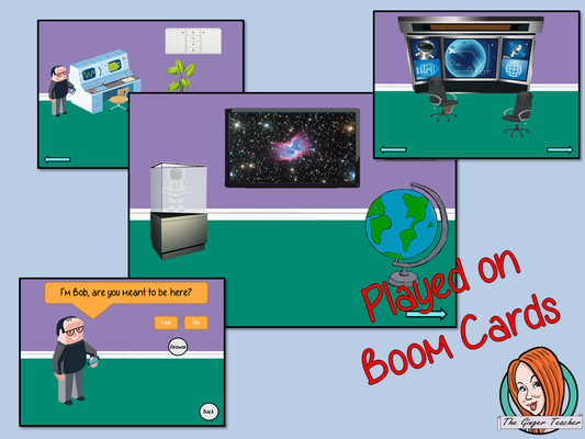 Space Travel Science Escape Room Boom Cards