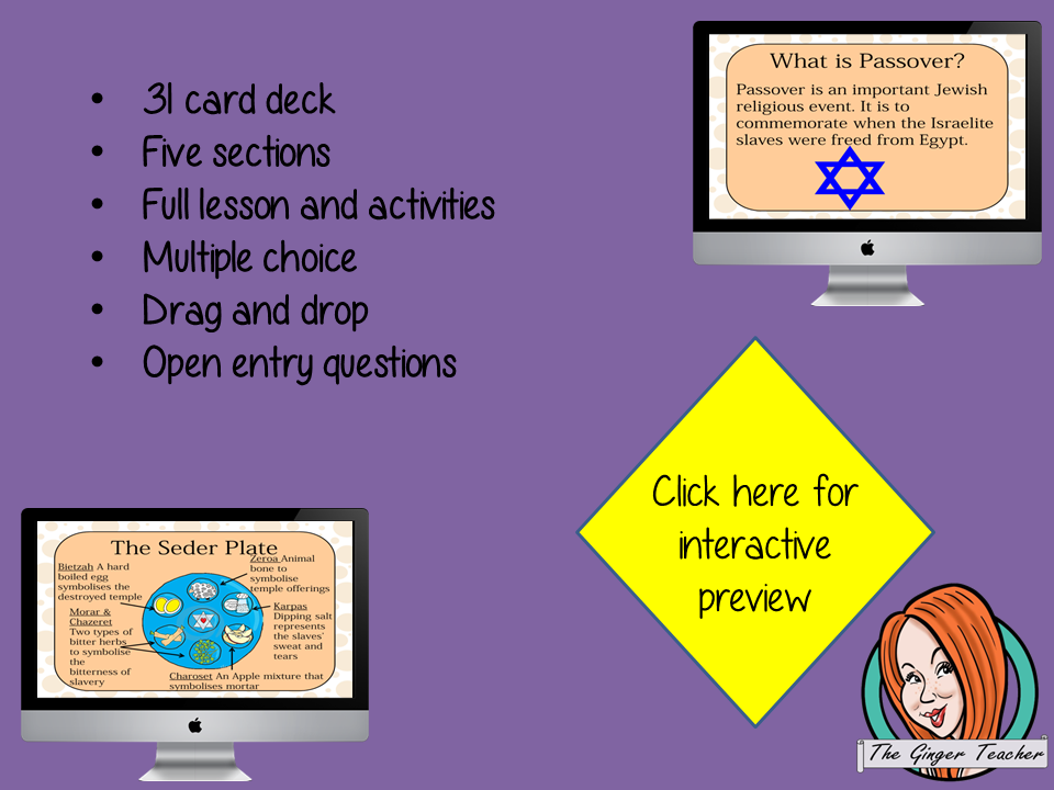 Passover - Boom Cards Digital Lesson
