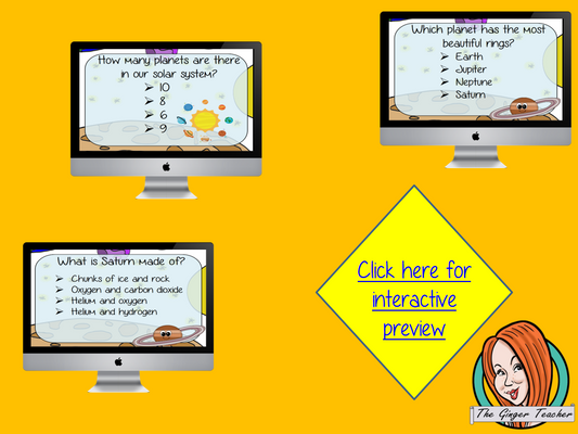The Planets Revision Questions  This deck revises children’s knowledge of The Plants. There are multiple choice revision questions to check children’s understanding. These question cards are self-grading and lots of fun!