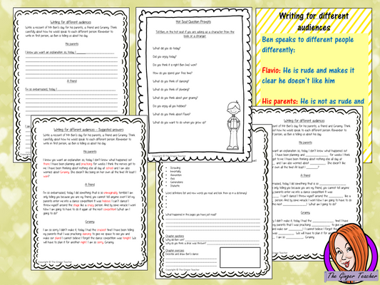 Complete Lesson on Writing for Different Audiences  Gangsta Granny by David Walliams a complete, English lesson on the 21st chapter of the book Gangsta Granny. The lesson focuses on how to write for different audiences. Children will read and discuss the chapter. The class will write recounts for different audiences together and then the children will use writing frames and cloze sheets to create their own recounts. #lessonplans #bookstudy #teachingideas #readingactivities