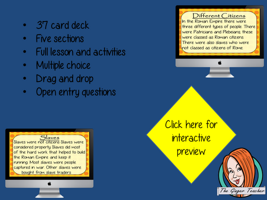 Roman Daily Life - Boom Cards Digital Lesson